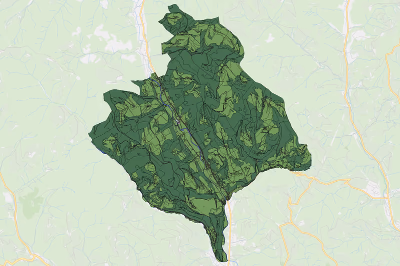 Kartenvorschau des Bodenverbrauchs der KG Kohlschwarz