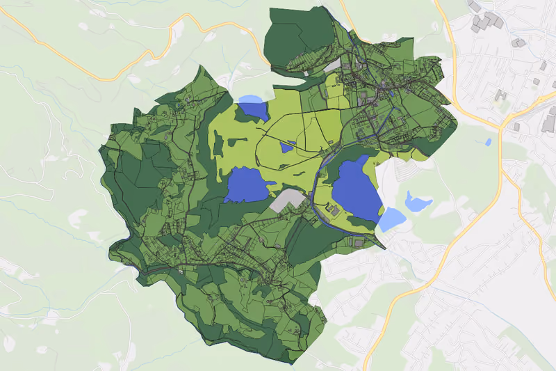 Kartenvorschau des Bodenverbrauchs der KG Lankowitz