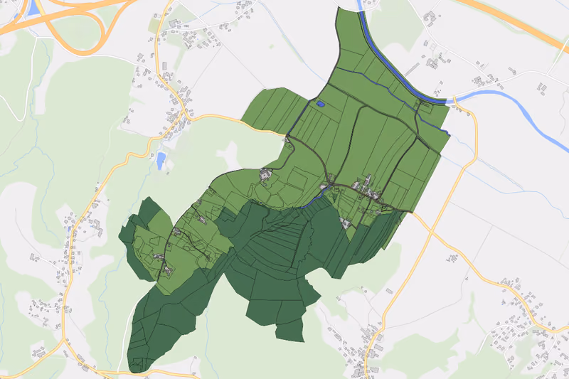 Kartenvorschau des Bodenverbrauchs der KG Neudorf bei Mooskirchen