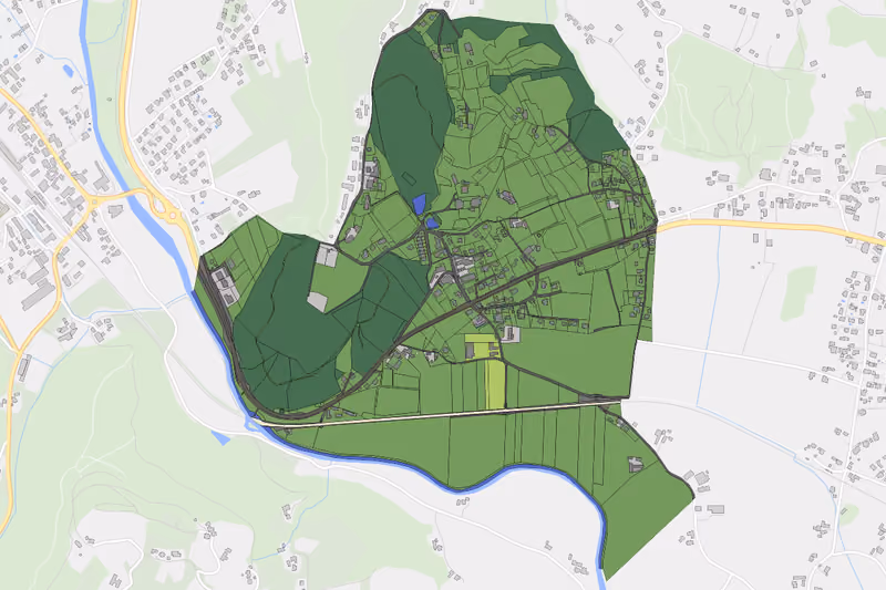Kartenvorschau des Bodenverbrauchs der KG St. Johann ob Hohenburg