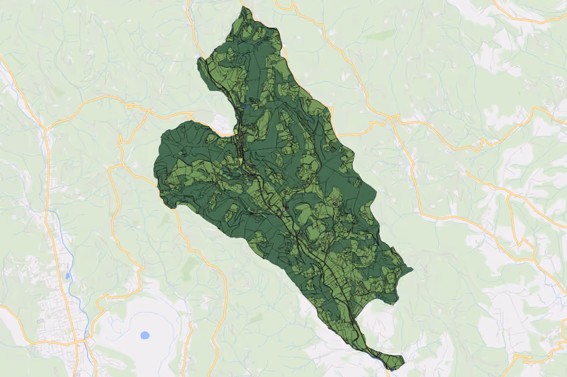 Kartenvorschau des Bodenverbrauchs der KG Södingberg