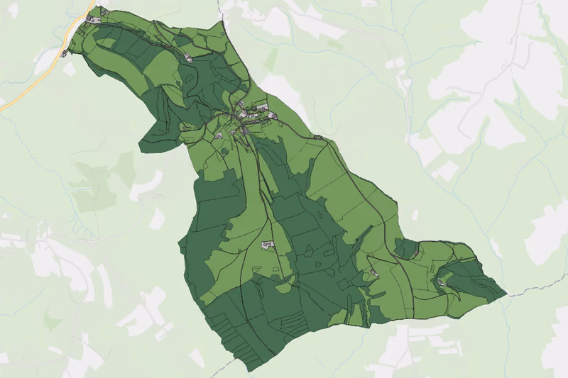 Kartenvorschau des Bodenverbrauchs der KG Götzendorf