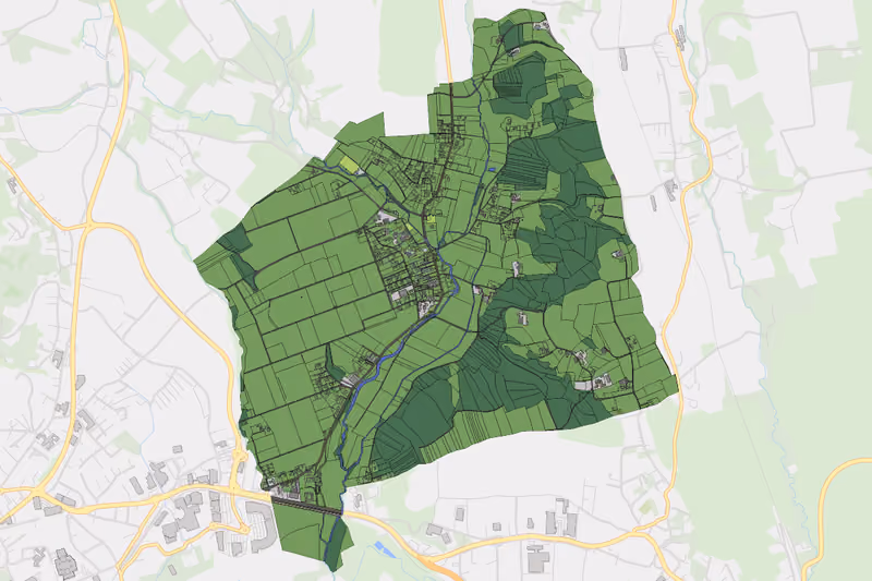 Kartenvorschau des Bodenverbrauchs der KG Eggendorf