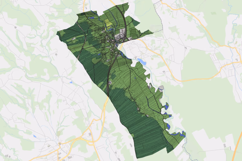 Kartenvorschau des Bodenverbrauchs der KG Lafnitz