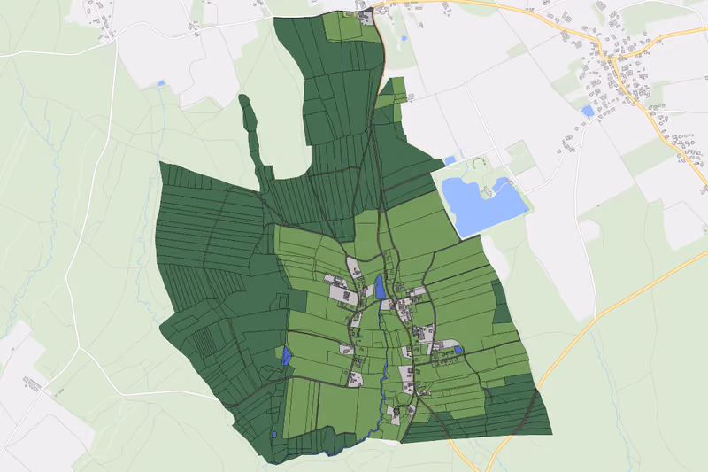 Kartenvorschau des Bodenverbrauchs der KG Neusiedl