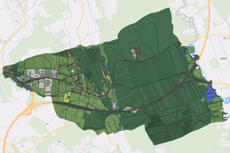 Kartenvorschau des Bodenverbrauchs der KG St. Johann in der Haide