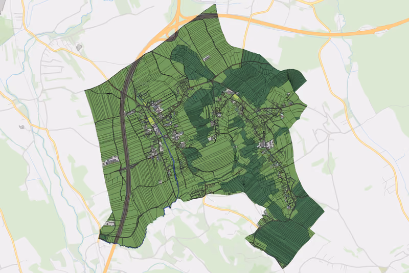 Kartenvorschau des Bodenverbrauchs der KG Schölbing