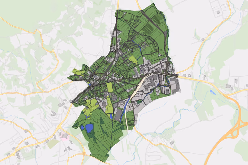 Kartenvorschau des Bodenverbrauchs der KG Ungarvorstadt