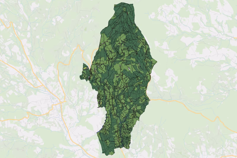 Kartenvorschau des Bodenverbrauchs der KG Oberneuberg