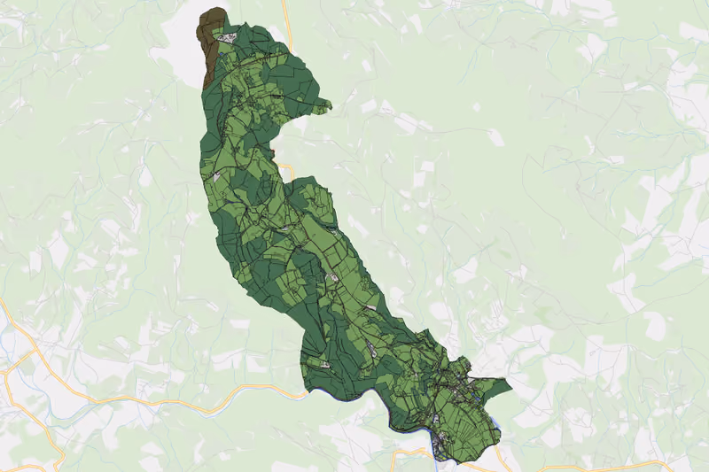 Kartenvorschau des Bodenverbrauchs der KG Stubenberg