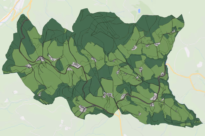 Kartenvorschau des Bodenverbrauchs der KG Steinhöf