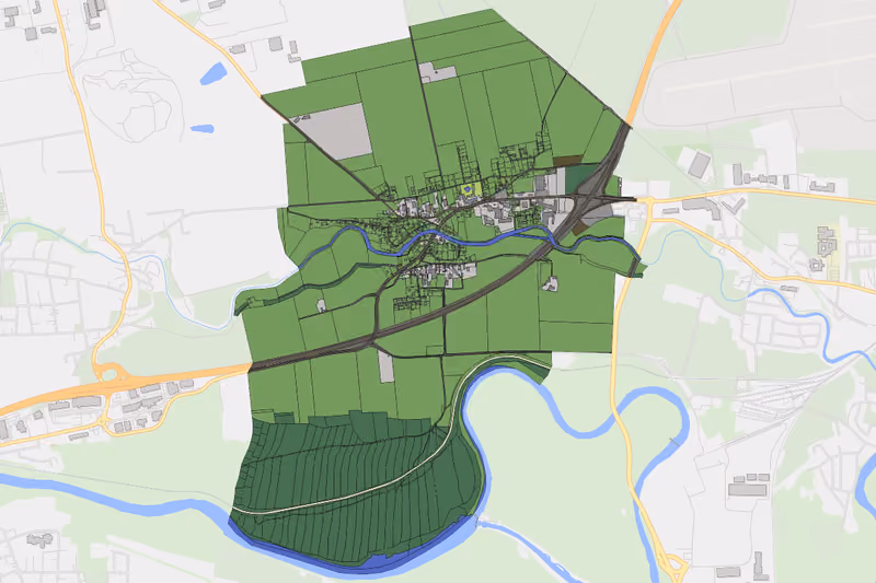Kartenvorschau des Bodenverbrauchs der KG Aichdorf