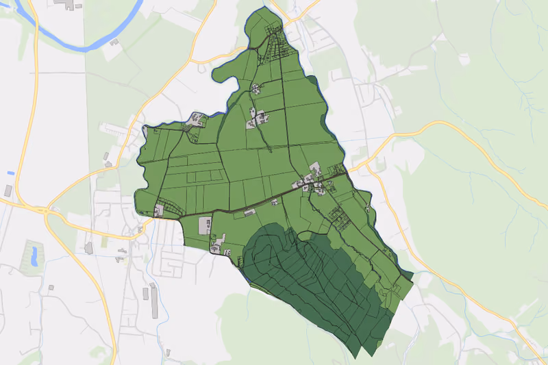 Kartenvorschau des Bodenverbrauchs der KG Allersdorf