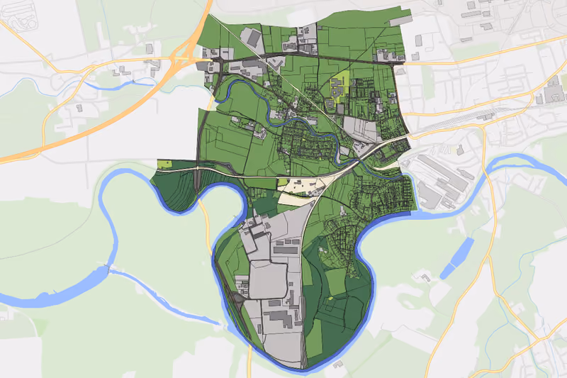 Kartenvorschau des Bodenverbrauchs der KG Farrach