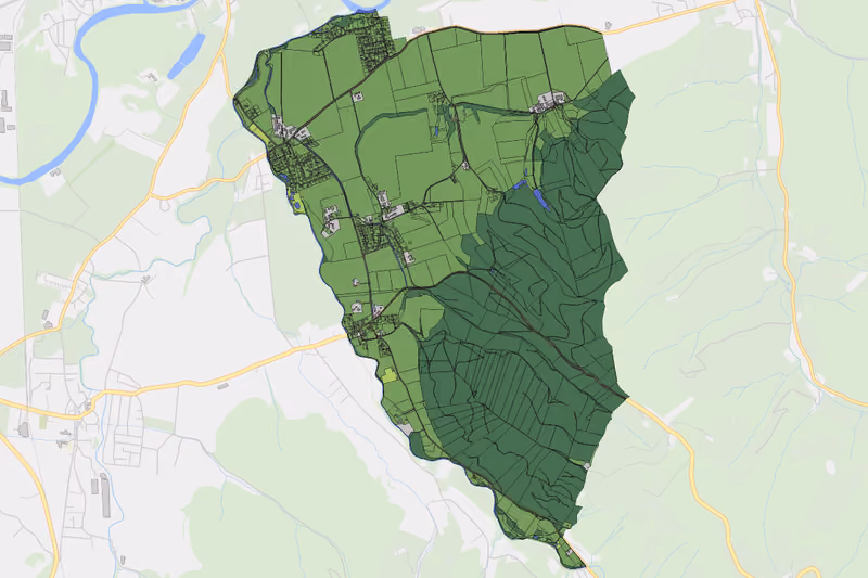 Kartenvorschau des Bodenverbrauchs der KG Feistritz