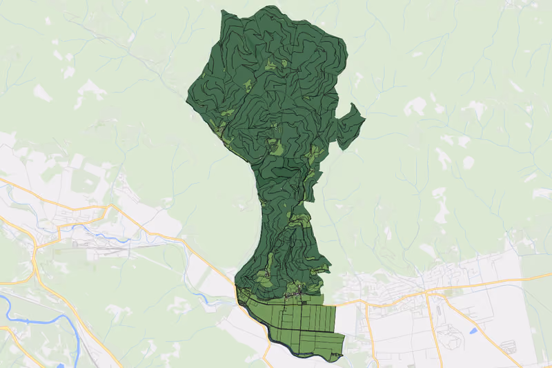 Kartenvorschau des Bodenverbrauchs der KG Kumpitz
