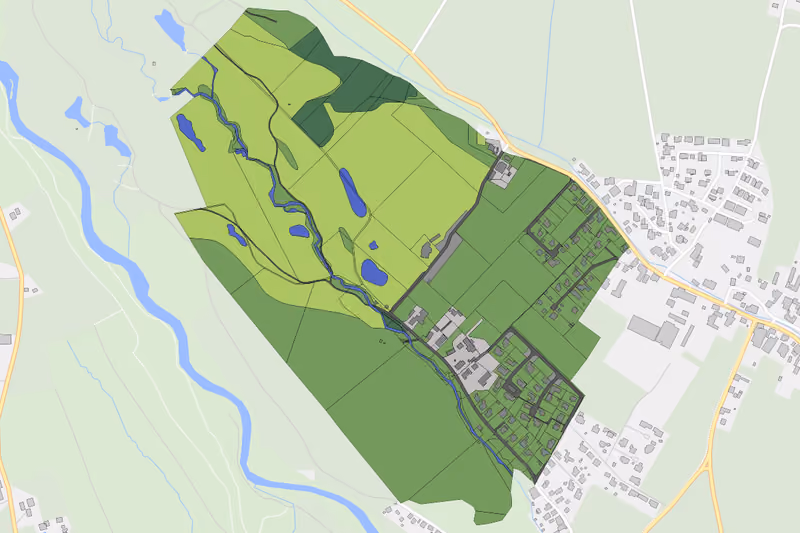 Kartenvorschau des Bodenverbrauchs der KG Ingering I
