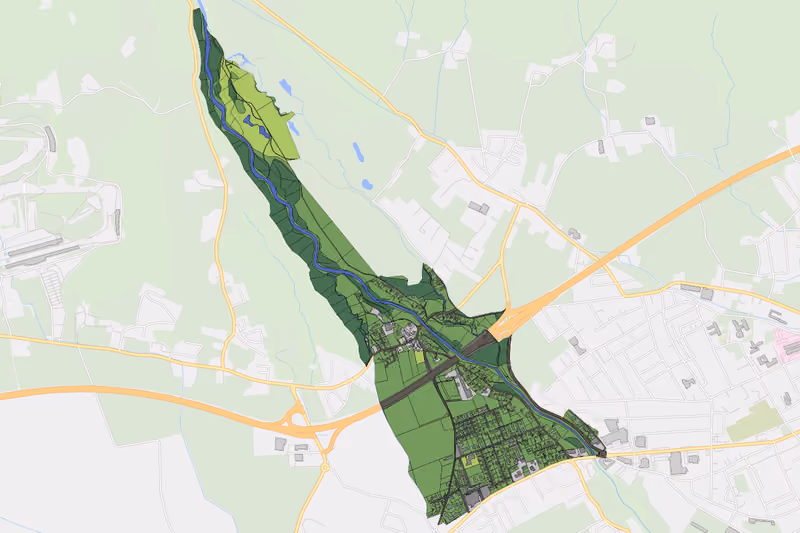 Kartenvorschau des Bodenverbrauchs der KG Maßweg