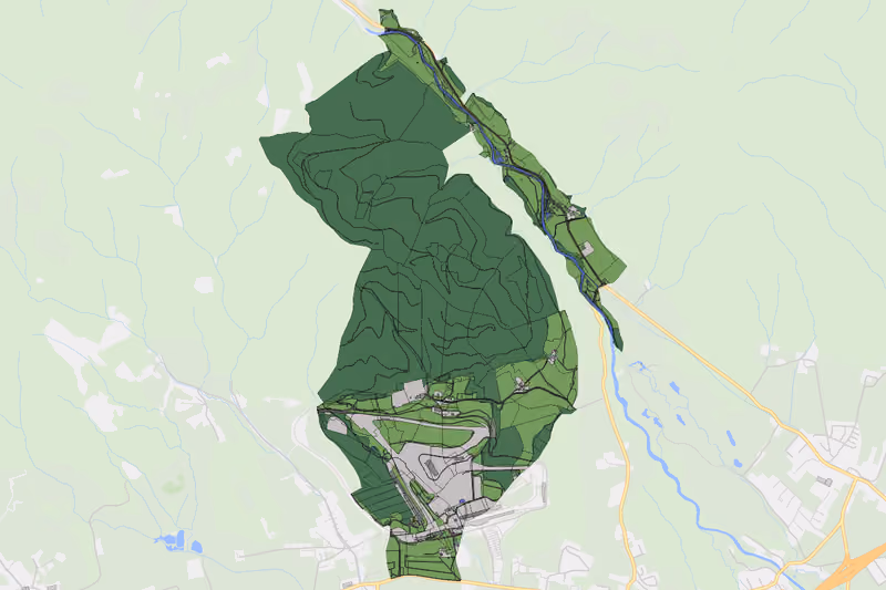 Kartenvorschau des Bodenverbrauchs der KG Schönberg