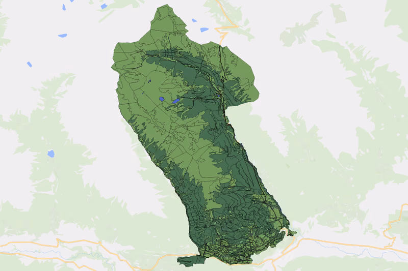 Kartenvorschau des Bodenverbrauchs der KG Schöderberg