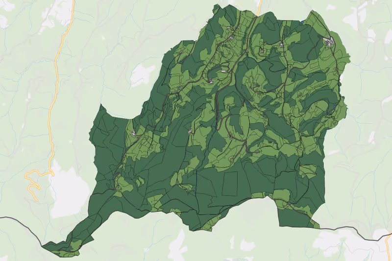 Kartenvorschau des Bodenverbrauchs der KG Altenbach