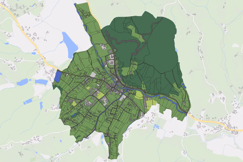 Kartenvorschau des Bodenverbrauchs der KG Arnfels