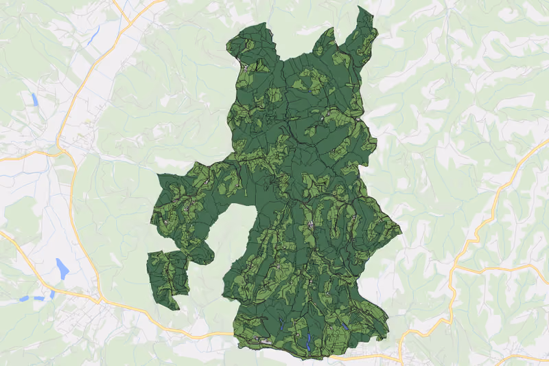 Kartenvorschau des Bodenverbrauchs der KG Eichberg-Trautenburg