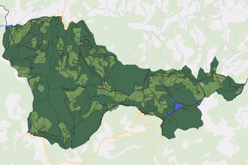 Kartenvorschau des Bodenverbrauchs der KG Großwalz