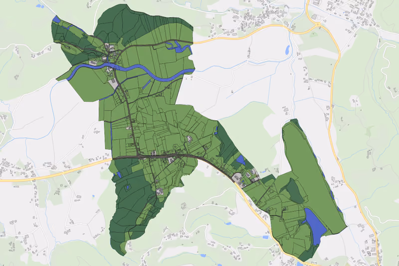 Kartenvorschau des Bodenverbrauchs der KG Kitzelsdorf