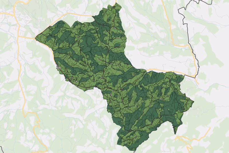 Kartenvorschau des Bodenverbrauchs der KG Pößnitz