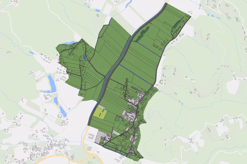 Kartenvorschau des Bodenverbrauchs der KG St. Johann im Saggautal