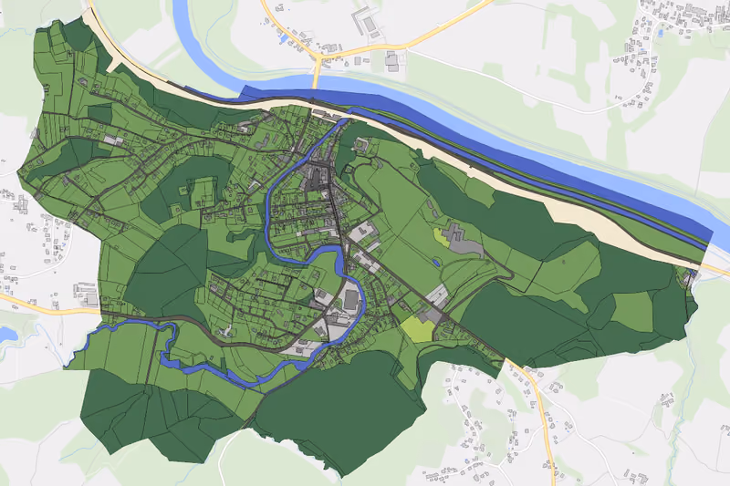Kartenvorschau des Bodenverbrauchs der KG Ehrenhausen