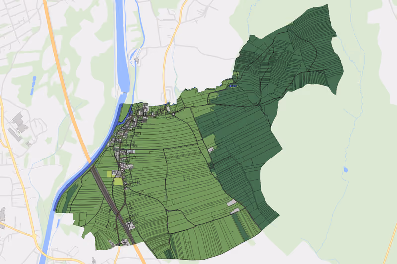 Kartenvorschau des Bodenverbrauchs der KG Gabersdorf