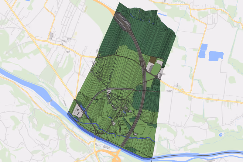 Kartenvorschau des Bodenverbrauchs der KG Gersdorf