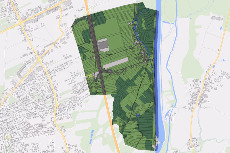 Kartenvorschau des Bodenverbrauchs der KG Hasendorf