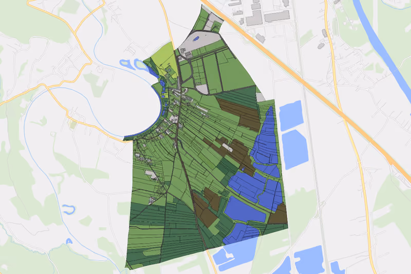 Kartenvorschau des Bodenverbrauchs der KG Jöss