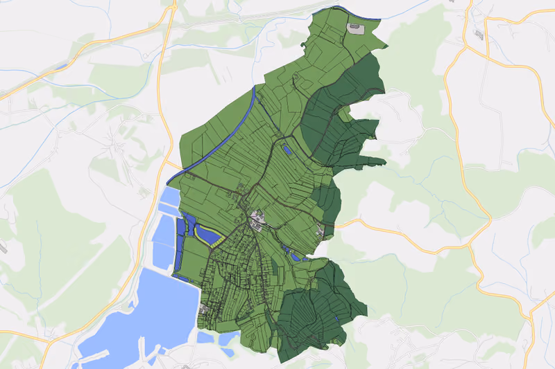 Kartenvorschau des Bodenverbrauchs der KG Lamperstätten