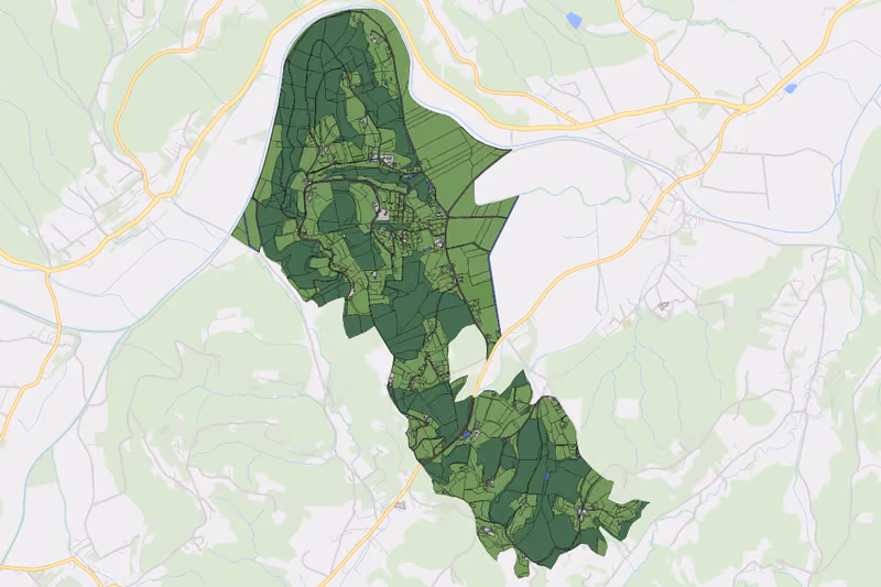 Kartenvorschau des Bodenverbrauchs der KG Nestelberg bei Heimschuh