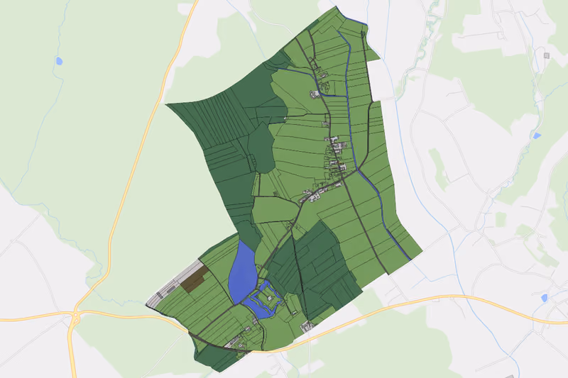Kartenvorschau des Bodenverbrauchs der KG Neutersdorf