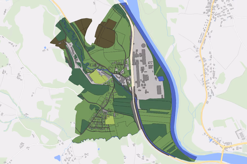 Kartenvorschau des Bodenverbrauchs der KG Retznei