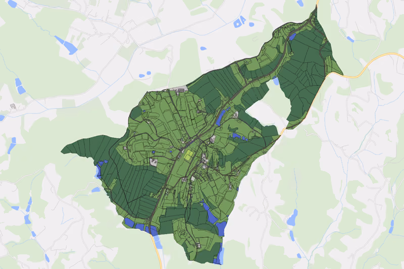 Kartenvorschau des Bodenverbrauchs der KG St. Andrä im Sausal