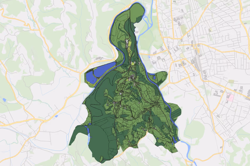 Kartenvorschau des Bodenverbrauchs der KG Seggauberg