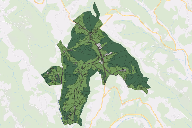 Kartenvorschau des Bodenverbrauchs der KG Steinriegel