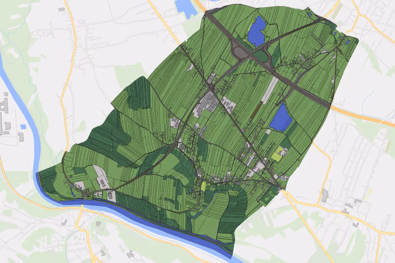 Kartenvorschau des Bodenverbrauchs der KG Untervogau