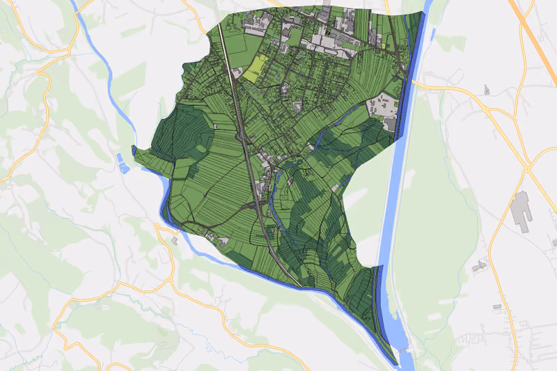 Kartenvorschau des Bodenverbrauchs der KG Wagna