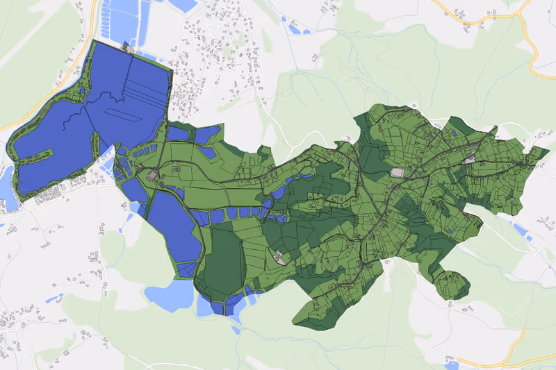 Kartenvorschau des Bodenverbrauchs der KG Waldschach