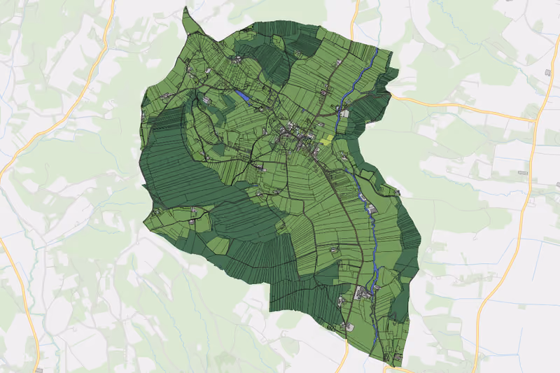 Kartenvorschau des Bodenverbrauchs der KG Bierbaum