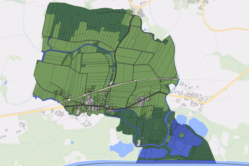 Kartenvorschau des Bodenverbrauchs der KG Diepersdorf