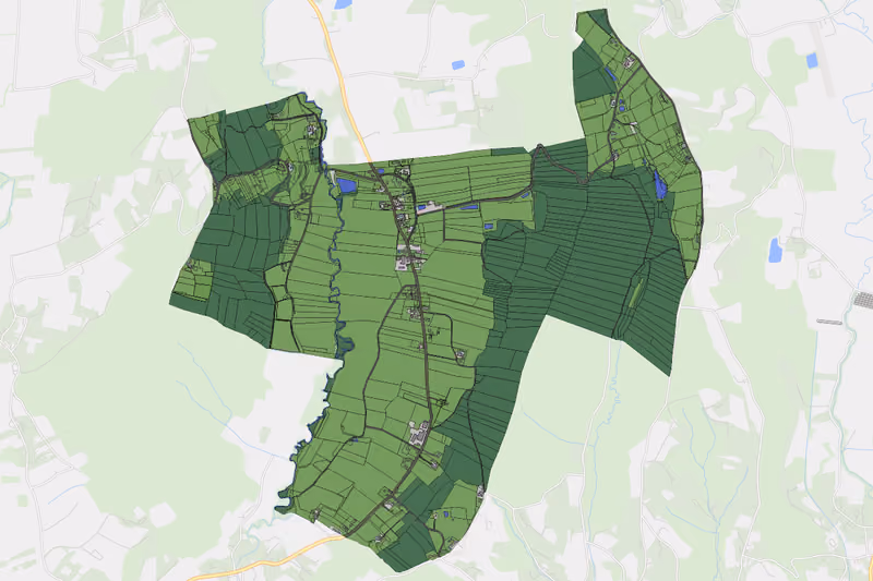 Kartenvorschau des Bodenverbrauchs der KG Hart bei Straden