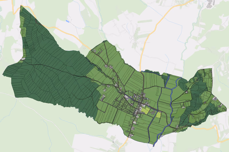 Kartenvorschau des Bodenverbrauchs der KG Mettersdorf